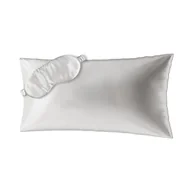 Pościel - Ailoria, Zestaw Beauty Sleep maska na sen + poszewka na poduszkę 40x80 cm, biały - miniaturka - grafika 1
