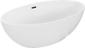 Wanny - Mexen Nike wanna wolnostojąca 175 x 100 cm, biała, przelew czarny - 54071751000-70 - miniaturka - grafika 1