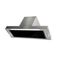 Okapy kuchenne - Toflesz Lumino Plus 89,5 OK3-134 Inox/szkło czarne - miniaturka - grafika 1