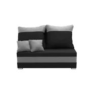 Sofy i kanapy - Sofa kanapa 2 os z funkcją spania GUSTAV czarny / jasny szary - miniaturka - grafika 1