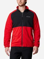 Bluzy męskie - Bluza męska rozpinana streetwear Columbia Sage Peak Full Zip Fleece 2095781698 L Czerwony/Czarny (195981013696) - miniaturka - grafika 1