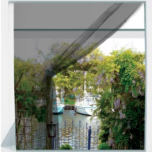 ProGarden Osłona okienna przeciw owadom moskitiera 130 x 150 cm kolor czarny Pro Garden B06Y2B7T8T - Akcesoria do okien - miniaturka - grafika 1
