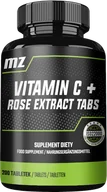 Witaminy i minerały - MZ-STORE VITAMIN C + ROSE EXTRACT WITAMINA C Z DZIKĄ RÓŻĄ 200 TABLETEK - miniaturka - grafika 1