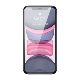 Szkło hartowane Baseus 0.4mm Corning HD Apple iPhone 11/XR z filtrem przeciwpyłowym - Szkła hartowane na telefon - miniaturka - grafika 3