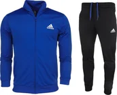 Dresy męskie - Adidas Dres męski adidas Primegreen Essentials Small Logo niebiesko-czarny HE1882 4 - miniaturka - grafika 1