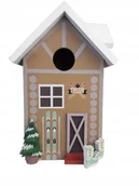 Klatki i wyposażenie dla ptaków - DOMEK DLA PTAKÓW DREWNIANY BUDKA LĘGOWA OZDOBNA XL - miniaturka - grafika 1