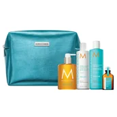 Zestawy kosmetyków damskich - Moroccanoil, Wymarzone Wygładzenie, zestaw do włosów puszących się + kosmetyczka - miniaturka - grafika 1