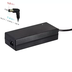 Akyga Zasilacz Akyga do notebooka AK-ND-46 18,5V 6,5A 120W 7.4 5.0+pin AK-ND-46 - Zasilacze do laptopów - miniaturka - grafika 1