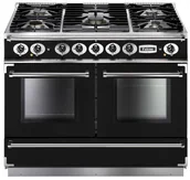 Kuchenki gazowo-elektryczne - Kuchnia gazowo-elektryczna FALCON Continental 110 Czarny chrom - miniaturka - grafika 1