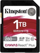 Karty pamięci - Karta Kingston Canvas React Plus SDXC 1 TB Class 10 UHS-II/U3 V60 SDR2V6/1TB - miniaturka - grafika 1