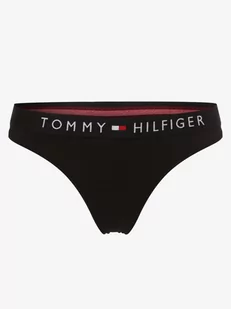 Tommy Hilfiger - Stringi damskie, czarny - Majtki damskie - miniaturka - grafika 1