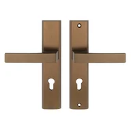 Klamki - Metal-Bud Klamka zewnętrzna Total z szyldem na wkładkę lewa patyna - miniaturka - grafika 1