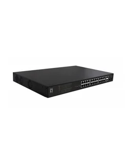 Levelone Switch 28X Fe Fgp-2831 2Xge 2Xgsfp 390W 802.3Xpoe (FGP2831) - Switche - miniaturka - grafika 1