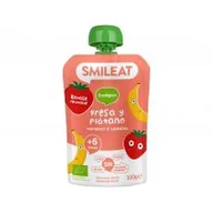Desery dla dzieci - Smileat Mus z ekologicznymi truskawkami i bananem po 6 miesiącu 100 g Bio - miniaturka - grafika 1