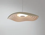 Lampy sufitowe - Stylowa lampa wisząca Valentina S/24 w odcieniu oliwkowej szarości - miniaturka - grafika 1