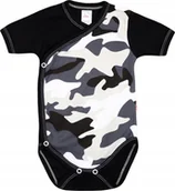 Body dla niemowląt - Body KOPERTOWE K/R MORO CZARNE r 62 KLEKLE - miniaturka - grafika 1