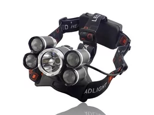 Wydajna latarka na głowę LED CZOŁÓWKA 5 LAMP - Latarki - miniaturka - grafika 1