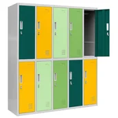 Szafy biurowe - JAN NOWAK model BARTUŚ  szafa szkolna szatniowa BHP na odzież 10-drzwiowa BARTUŚ - miniaturka - grafika 1