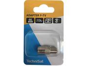 Inne akcesoria audio-wideo - TechniSat ADAPTER F-TV ŻEŃSKI metalowy - miniaturka - grafika 1