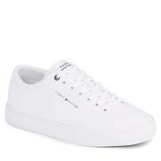 Trampki męskie - Tenisówki Tommy Hilfiger Th Hi Vulc Low Canvas FM0FM04882 White YBS - miniaturka - grafika 1