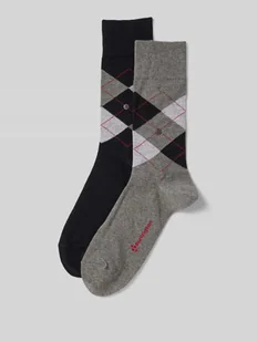 Skarpety z aplikacją z logo w zestawie 2 szt. model ‘Everyday Argyle’ - Skarpetki męskie - miniaturka - grafika 1