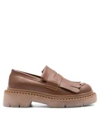 Półbuty damskie - Badura Loafersy SINES-23FW110-V Brązowy - miniaturka - grafika 1