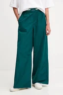 Spodnie sportowe damskie - Calvin Klein Jeans spodnie damskie kolor zielony szerokie high waist LV044D609G - miniaturka - grafika 1