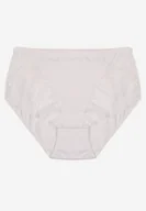 Majtki damskie - Białe Bawełniane Majtki Figi z Koronką Idiana - miniaturka - grafika 1