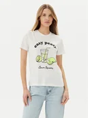 Koszulki i topy damskie - ONLY T-Shirt Kita 15349150 Biały Regular Fit - miniaturka - grafika 1