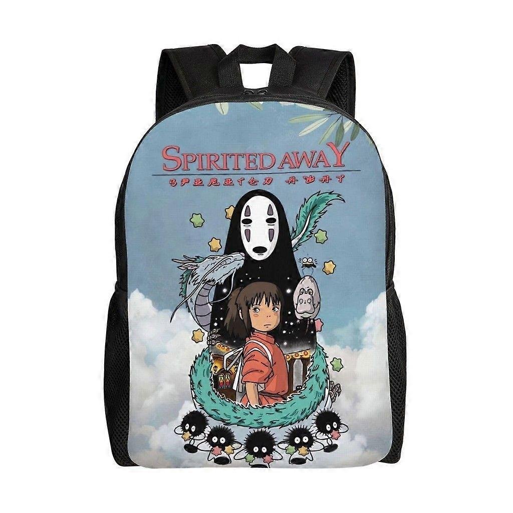 Spirited Away No Face Wszechstronny plecak Zmywalny plecak szkolny w stylu casual Modna torba na komputer z tkaniny Oxford Unisex-hjka4136