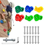 Place zabaw - Uchwyty Wspinaczkowe Kamienie Do Wspinaczki Mix 6 - miniaturka - grafika 1