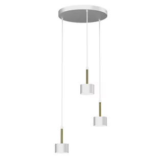 Milagro Lampa wisząca ARENA WHITE/GOLD 3xGX53 MLP7756 - Lampy sufitowe - miniaturka - grafika 1