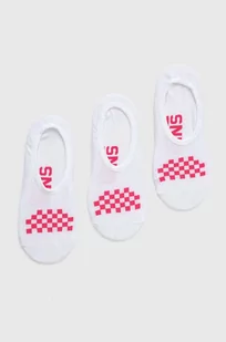 Vans skarpetki 3-pack damskie kolor biały - Skarpetki damskie - miniaturka - grafika 1