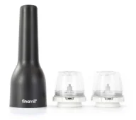 Młynki do soli i pieprzu - FinaMill USB Czarny - miniaturka - grafika 1