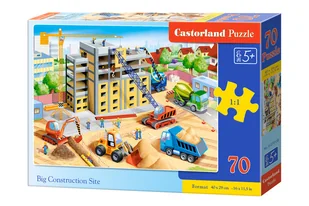 Castorland Puzzle 70 Big Construction Site CASTOR - - Puzzle - miniaturka - grafika 1