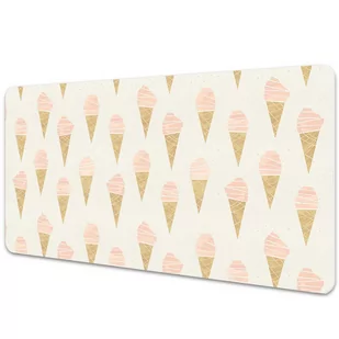 Ochronna podkładka na biurko Różowe lody 90x45 cm - Podkładki na biurko - miniaturka - grafika 1