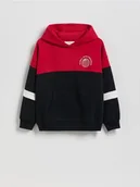 Bluzy dla chłopców - Reserved - Bluza oversize z kapturem - czerwony - miniaturka - grafika 1