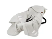 Koce i narzuty dla dzieci - Otulak - kocyk do wózka, fotelika samochodowego, MimiNu Soft, 90x90 cm, 0-3 lata, SZARY - miniaturka - grafika 1