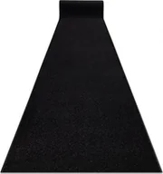 Dywany - Dywany Łuszczów Jednolity chodnik KARMEL Gładki, jednokolorowy czarny 100 cm, 100x1150 cm - miniaturka - grafika 1