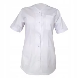 Żakiet medyczny damski biały fartuch lekarski 38 - Odzież medyczna - miniaturka - grafika 1