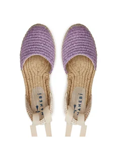 Manebi Espadryle Yucatan Flat Valenciana Espadrilles G 3.3 P0 Fioletowy - Espadryle damskie - miniaturka - grafika 1