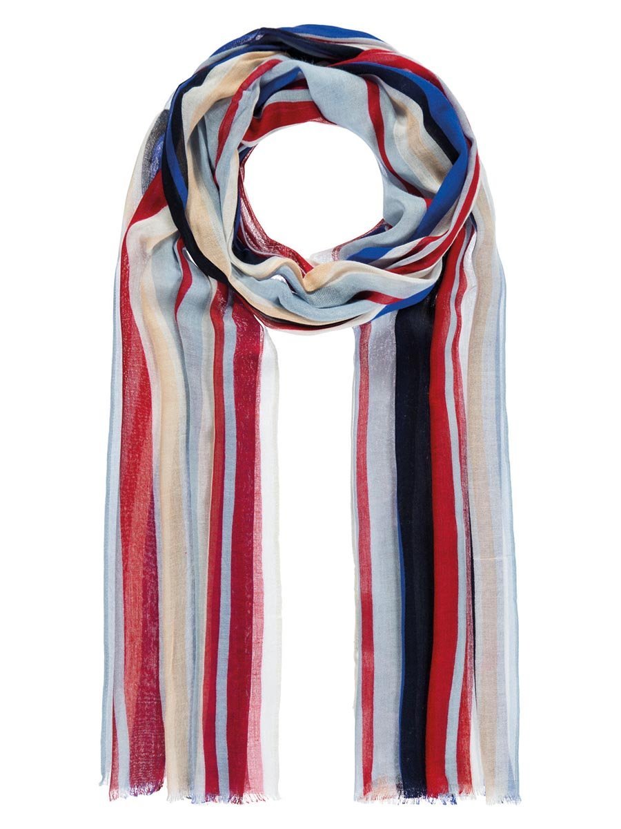 Szalik z prostym wzorem w paski Passigatti