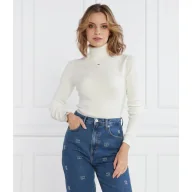 Swetry damskie - Tommy Jeans Golf TJW ESSENTIAL TURTLENECK | Regular Fit - miniaturka - grafika 1