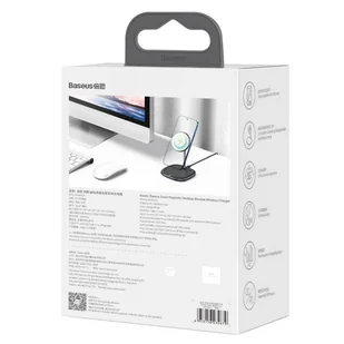 Baseus magnetyczna bezprzewodowa indukcyjna ładowarka Qi 15 W uchwyt na telefon podstawka (kompatybilna z MagSafe do iPhone) czarny (WXSW-01) hurtel-67292-0 - Ładowarki do telefonów - miniaturka - grafika 33