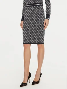 Guess Spódnica ołówkowa Lise W4BD53 Z37K0 Granatowy Slim Fit - Spódnice - miniaturka - grafika 1