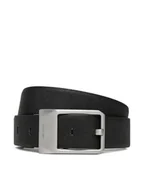 Paski - Calvin Klein Pasek Męski Faceted Buckle 35Mm Adj/Rev LV04D7010G Czarny - miniaturka - grafika 1