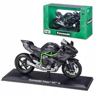 Samochody i pojazdy dla dzieci - Kawasaki Ninja H2R Model Z Podstawką Skala 1:12 Maisto - miniaturka - grafika 1