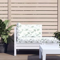 Poduszki na krzesła - vidaXL Poduszki na palety, 3 szt., wzór w liście, tkanina Oxford - miniaturka - grafika 1