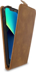 Etui ochronne Cadorabo do Apple iPhone 13 PRO w kolorze brązowym z klapką na telefon komórkowy ze sztucznej skóry - Etui i futerały do telefonów - miniaturka - grafika 1
