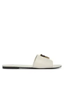 Klapki i japonki damskie - LOVE MOSCHINO Klapki JA28161G0MIA0102 Écru - miniaturka - grafika 1